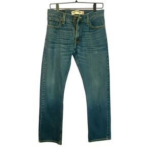 Levi's Jeans Men's W30 L30 Blue Acid Wash‎ 514 Slim Straight Leg Vintage